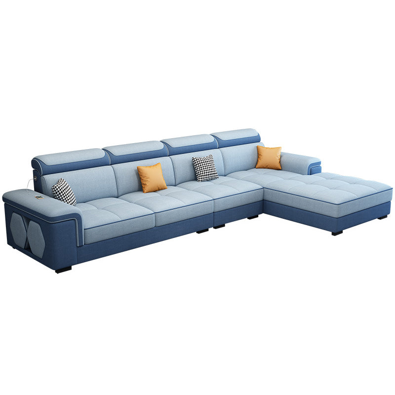 Contemporary L-shape Sectionals Right Hand Facing Sofa and Chaise for Living Room
