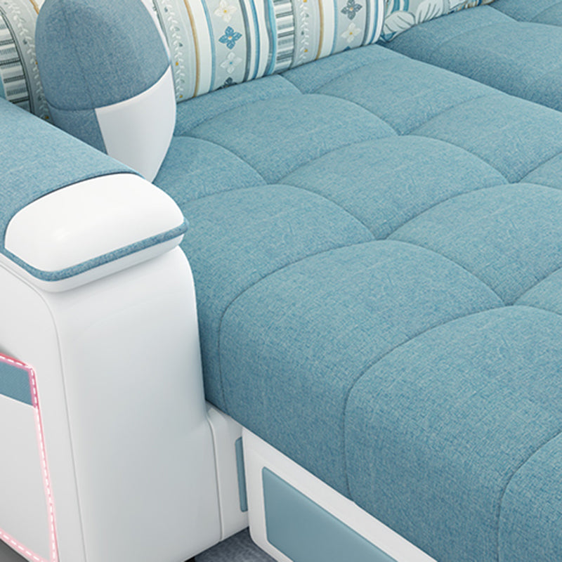 Sloped Arms L-Shape High Back Sofa 106.3"L x 57"W x 35.43"H Sectionals with Storage