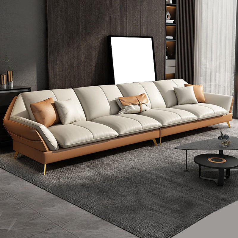 Contemporary Cushion Back Sectional Removable Cushions Storage Sofa and Chaise