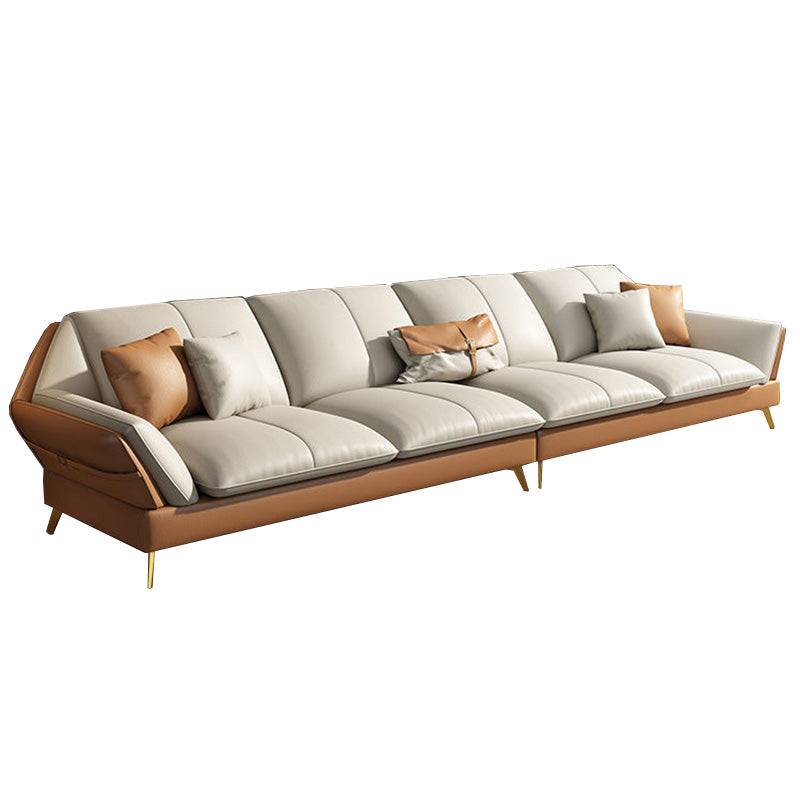 Contemporary Cushion Back Sectional Removable Cushions Storage Sofa and Chaise