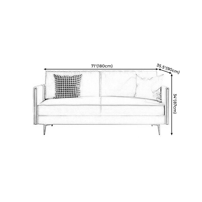 Braccio ad incasso beige cuscino posteriore divano vera in pelle originale resistente alle macchie