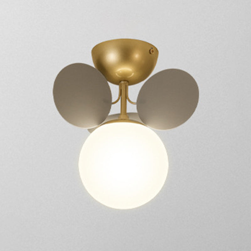 Lámpara de techo de techo de forma esférica de estilo moderno iluminación de techo múltiple de luz para dormitorio