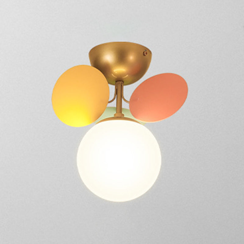 Lámpara de techo de techo de forma esférica de estilo moderno iluminación de techo múltiple de luz para dormitorio