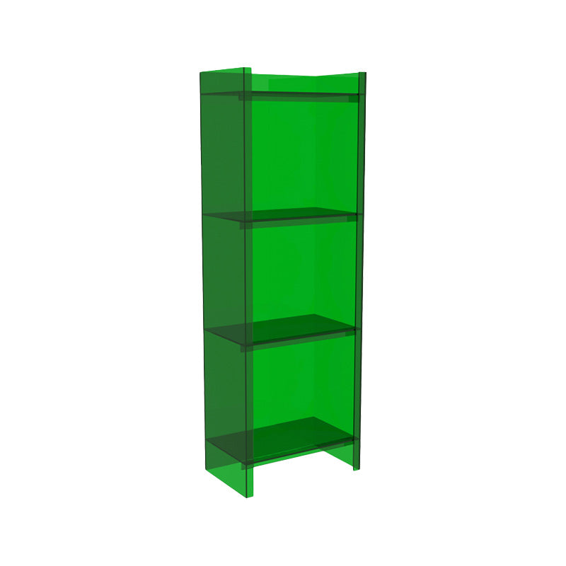 Closed Back Plastic Bookcase Scandinavian Style Bookshelf for Home Office Study Room