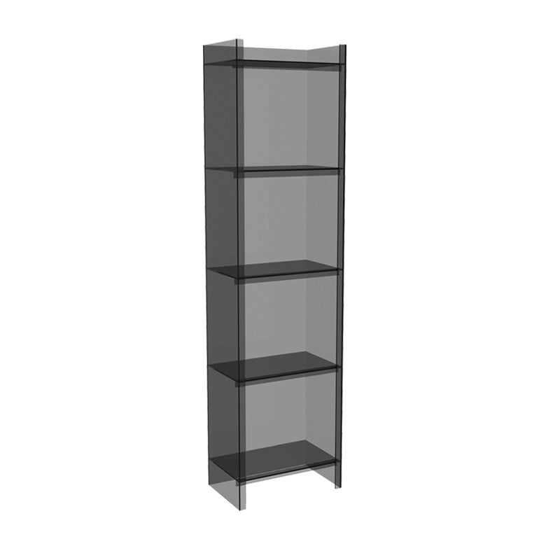 Closed Back Plastic Bookcase Scandinavian Style Bookshelf for Home Office Study Room