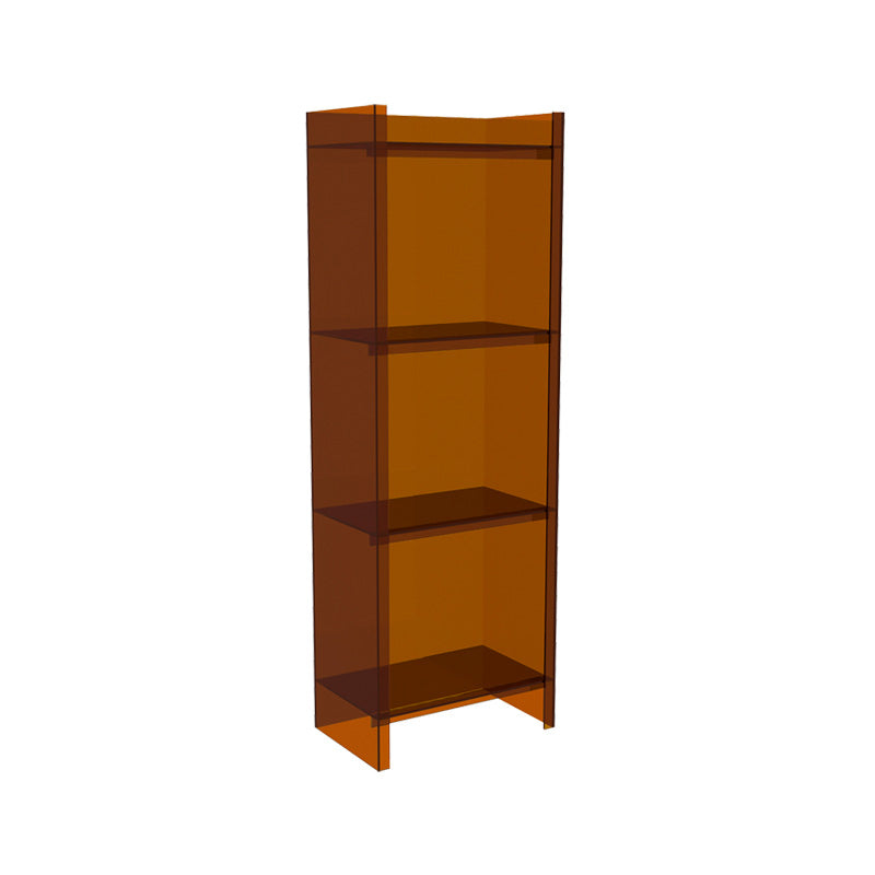 Closed Back Plastic Bookcase Scandinavian Style Bookshelf for Home Office Study Room