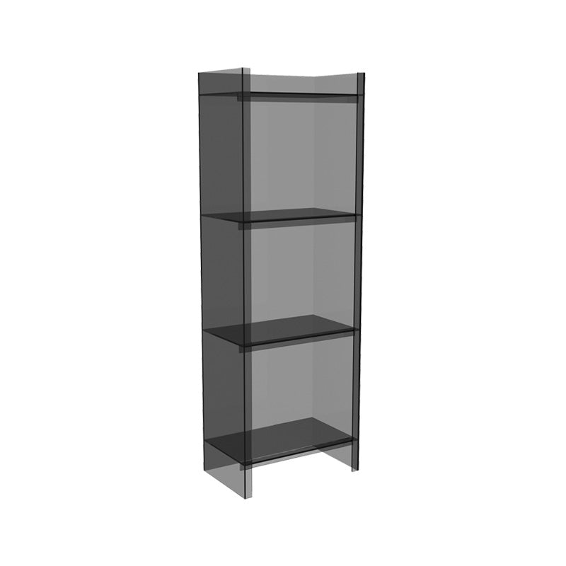 Closed Back Plastic Bookcase Scandinavian Style Bookshelf for Home Office Study Room
