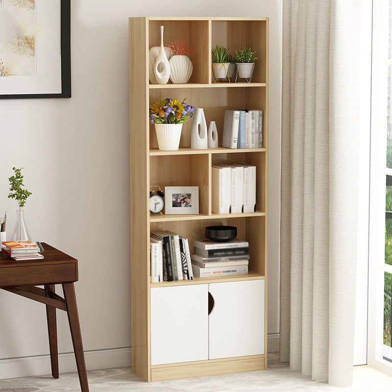 Scandinavian Manufactured Wood Standard Bookshelf Vertical Bookshelf for Living Room
