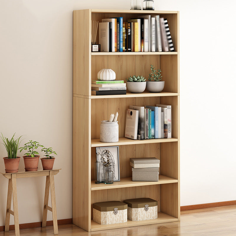 Scandinavian Manufactured Wood Standard Bookshelf Vertical Bookshelf for Living Room