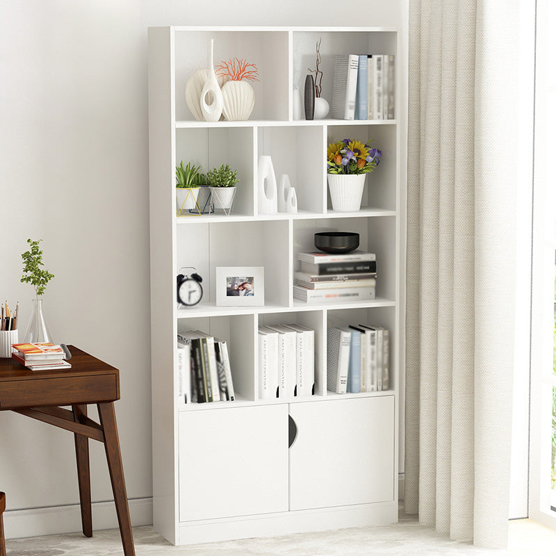 Scandinavian Manufactured Wood Standard Bookshelf Vertical Bookshelf for Living Room
