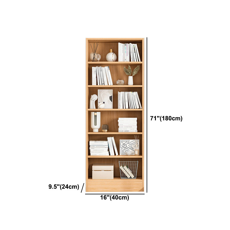 Scandinavian Manufactured Wood Standard Bookshelf Vertical Bookshelf for Living Room