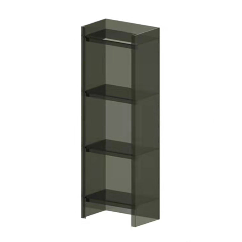 Vertical Scandinavian Standard Bookshelf with Acrylic Frame and Shelf