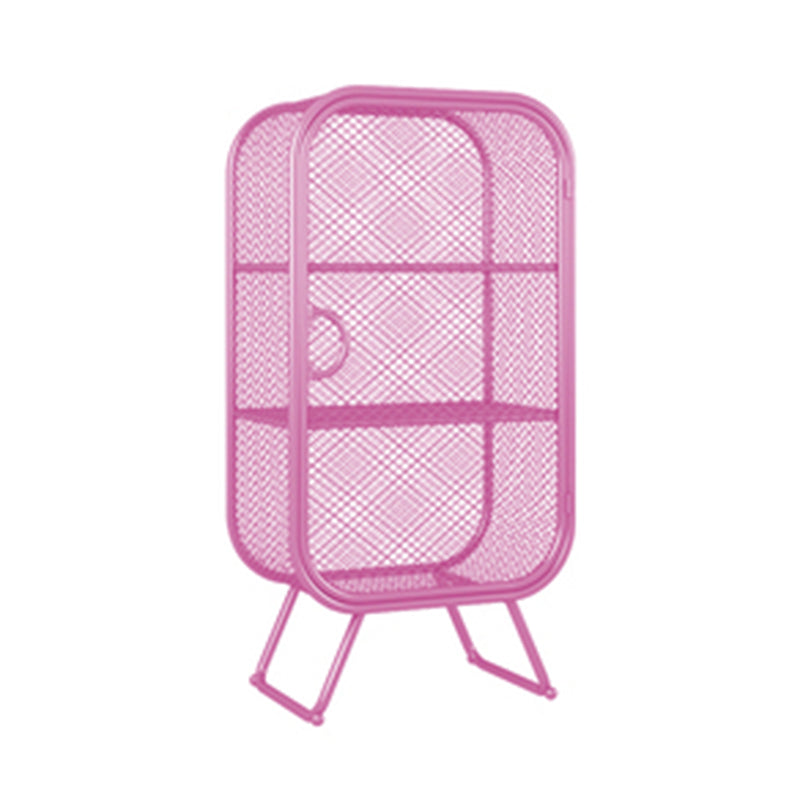 Scandinavian Vertical Standard Bookcase Iron Bookcase with Door