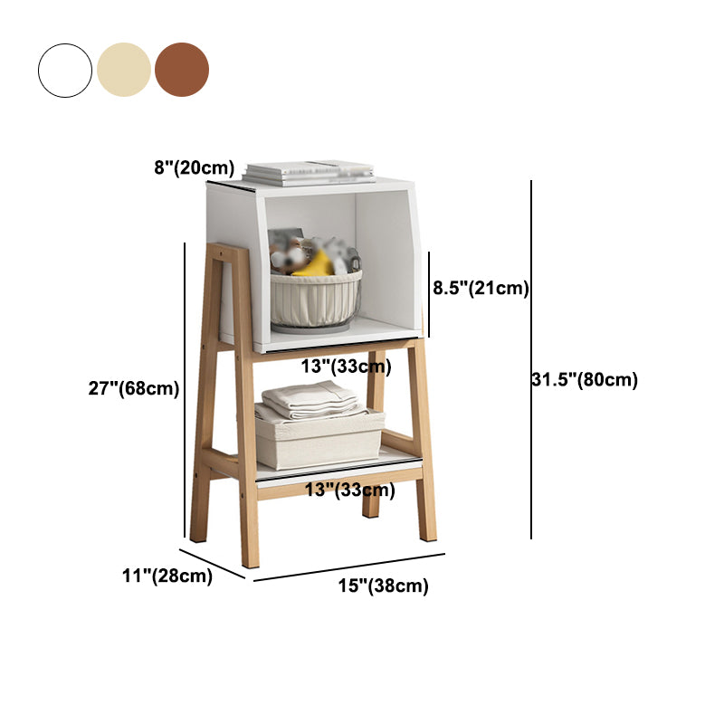 Modern Style Open Bookshelf Wooden Shelf Bookcase for Home Use