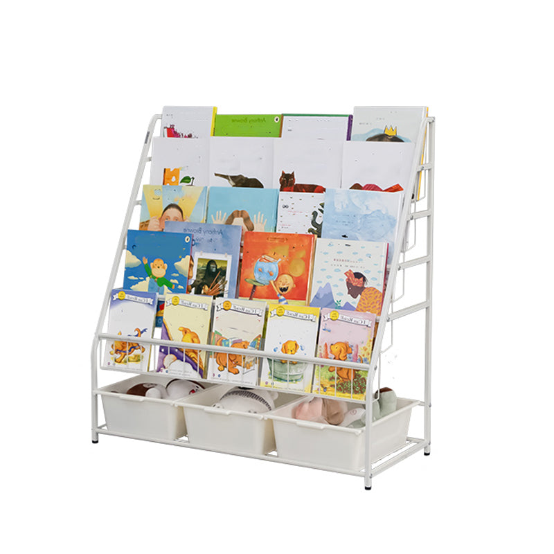 Contemporary Style Bookcase Open Back Bookshelf for Office and Home