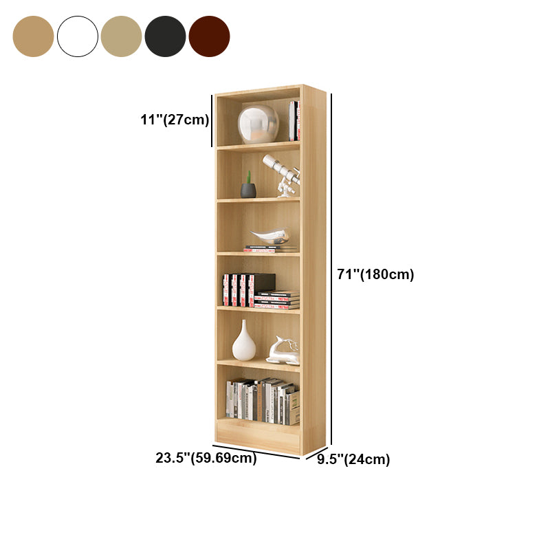 Contemporary Style Bookcase Closed Back Bookshelf for Home Office Study Room