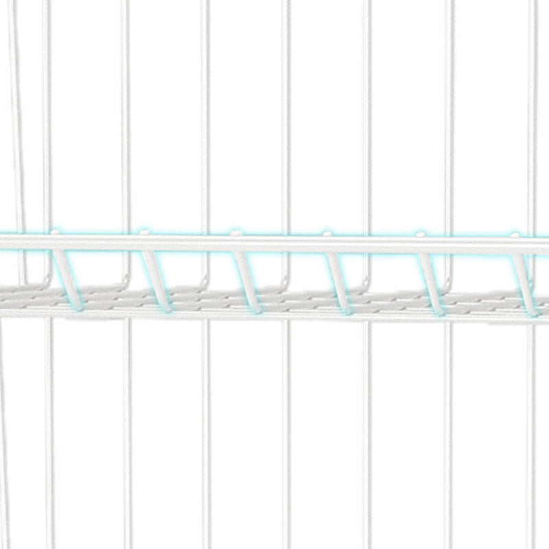 Modern Style Geometric Bookcase Metal Closed Back Book Shelf