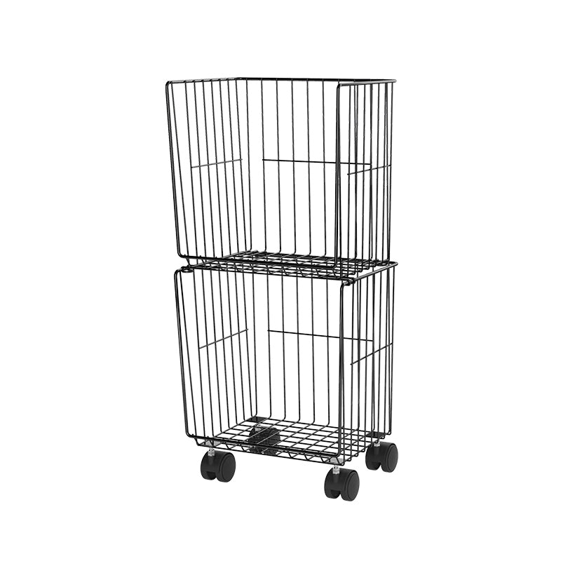 Modern Style Geometric Bookcase Metal Closed Back Book Shelf