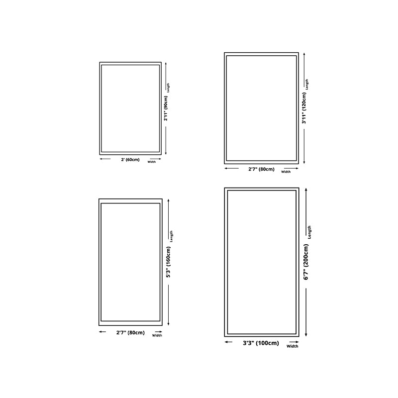 Novelty Irregular Shape Rug Modern Area Rug Polyester Easy Care Carpet for Living Room