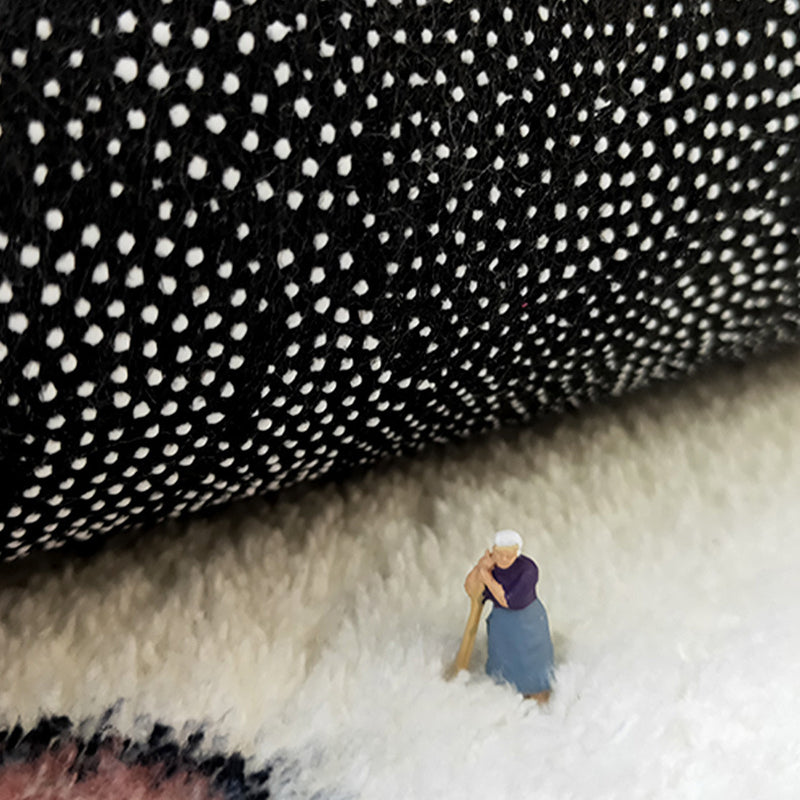 Abstract Pattern Living Room Rug Color Block Carpet Polyester Washable Area Rug