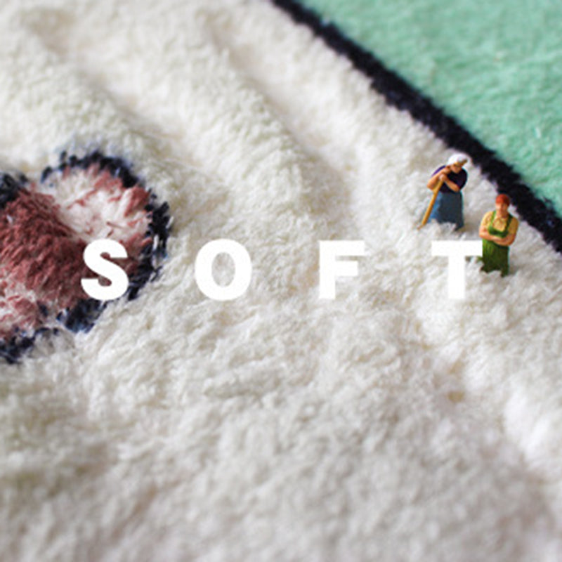 Abstract Pattern Living Room Rug Color Block Carpet Polyester Washable Area Rug