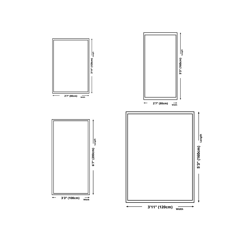 Abstract Pattern Living Room Rug Color Block Carpet Polyester Washable Area Rug