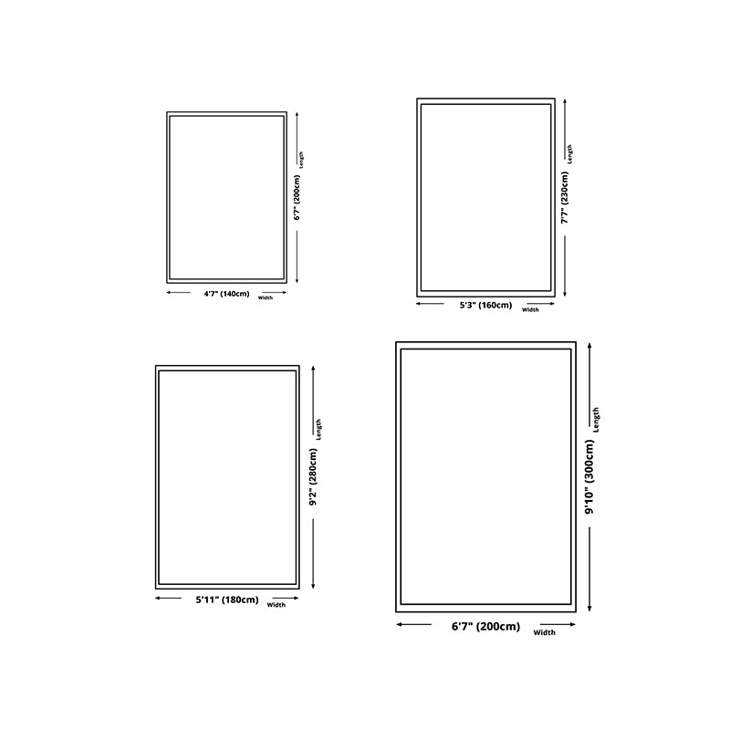 Abstract Pattern Living Room Rug Color Block Carpet Polyester Washable Area Rug