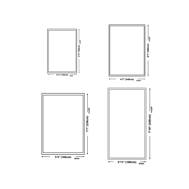 Modern Lattice Rug Polyester Modern Anti-Slip Backing Washable Rug for Home Decor