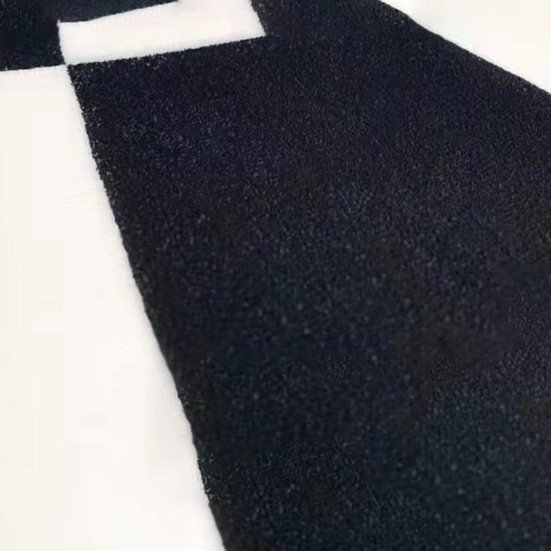 Bunter Gitterteppich aus Polyester mit rutschfester Rückseite, waschbarer Teppich für Heimdekoration