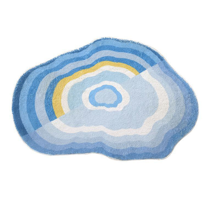 Cloud Shape Rug Modern Area Rug Polyester Easy Care Carpet for Living Room