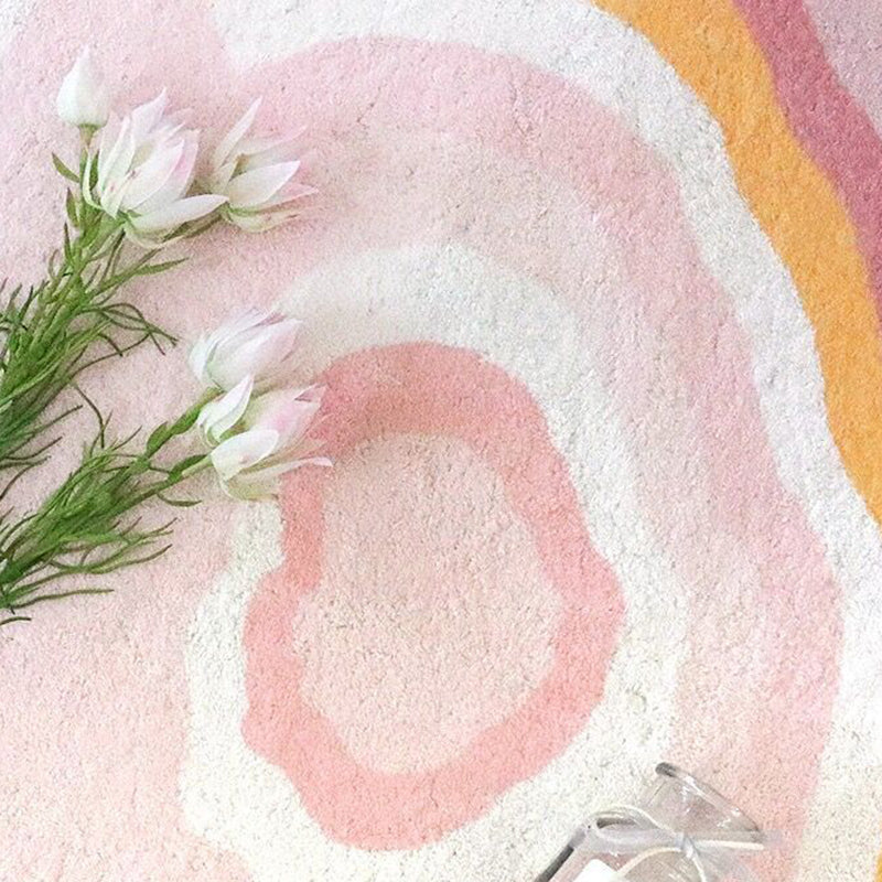 Cloud Shape Rug Modern Area Rug Polyester Easy Care Carpet for Living Room