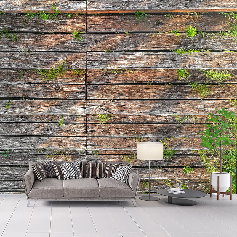Wallpaper Photography Stain Resistant Mural Wood Texture Sleeping Room Wall Mural