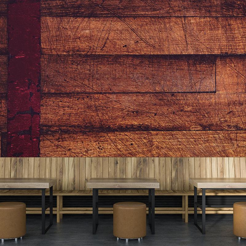 Wallpaper Photography Stain Resistant Mural Wood Texture Sleeping Room Wall Mural
