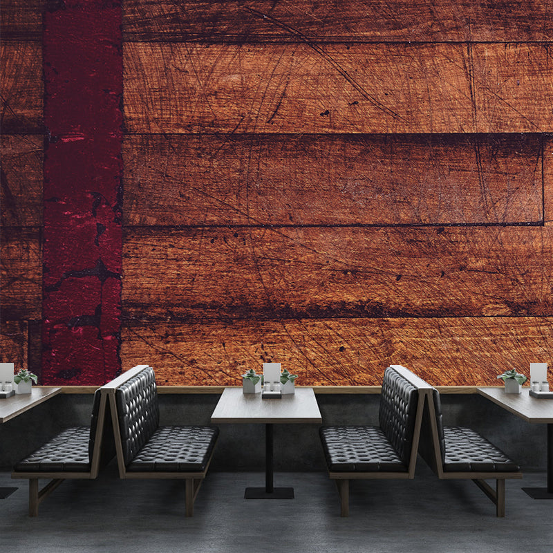 Wallpaper Photography Stain Resistant Mural Wood Texture Sleeping Room Wall Mural