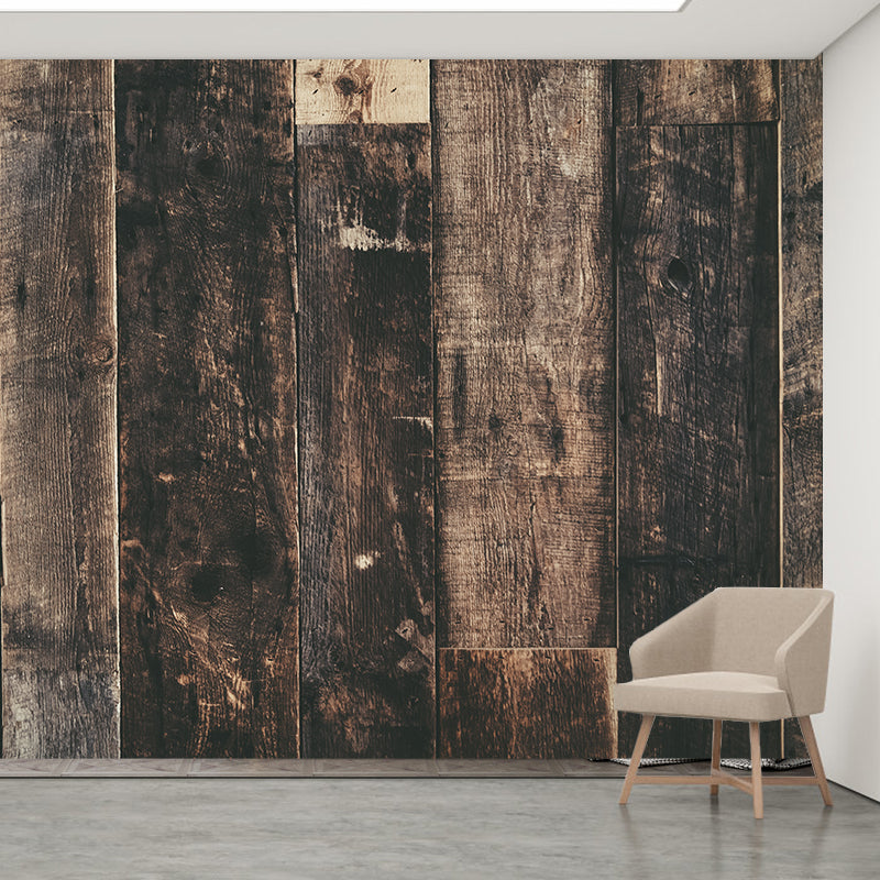 Environment Friendly Modern Style Mural Wallpaper Wood Texture Bedroom Wall Mural