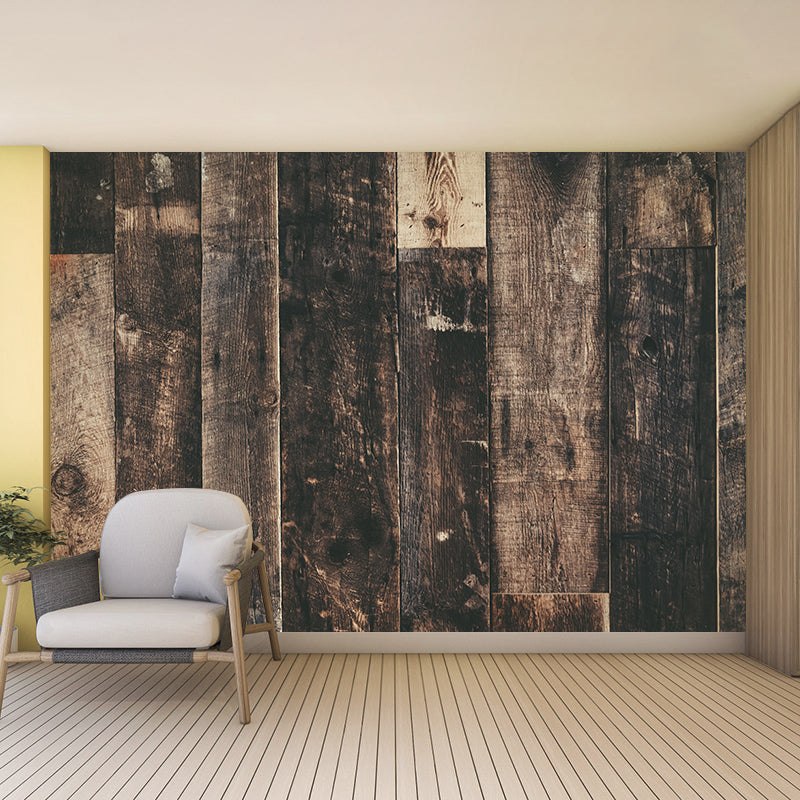Environment Friendly Modern Style Mural Wallpaper Wood Texture Bedroom Wall Mural