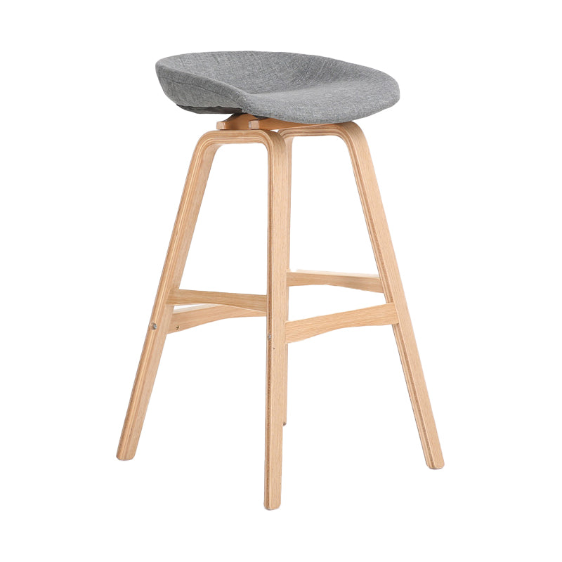 Scandinavian Footrest Milk Tea Shop Stool Matte Finish Plastic Barstool