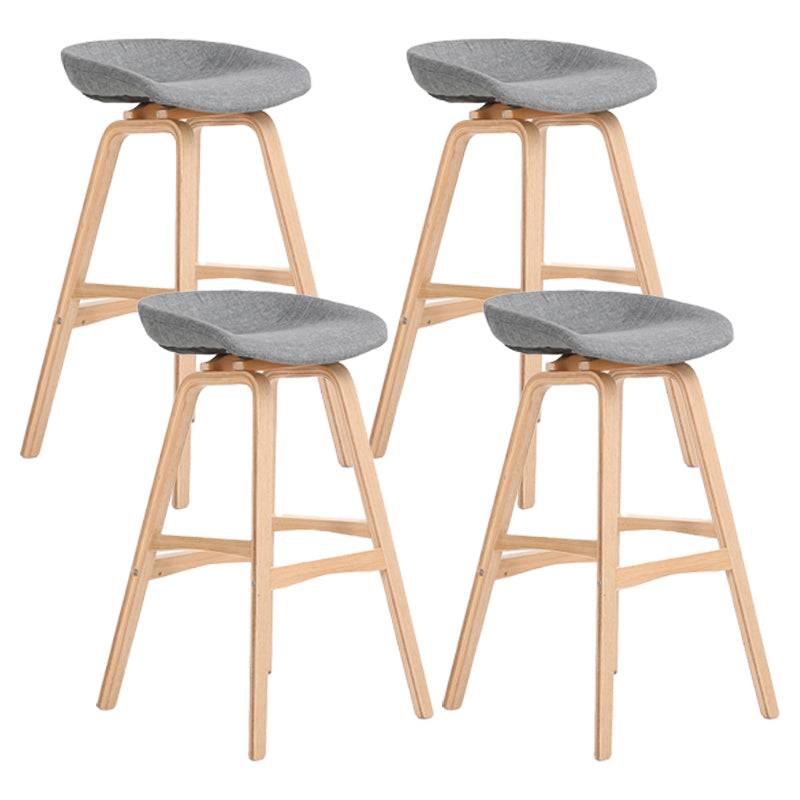 Scandinavian Footrest Milk Tea Shop Stool Matte Finish Plastic Barstool