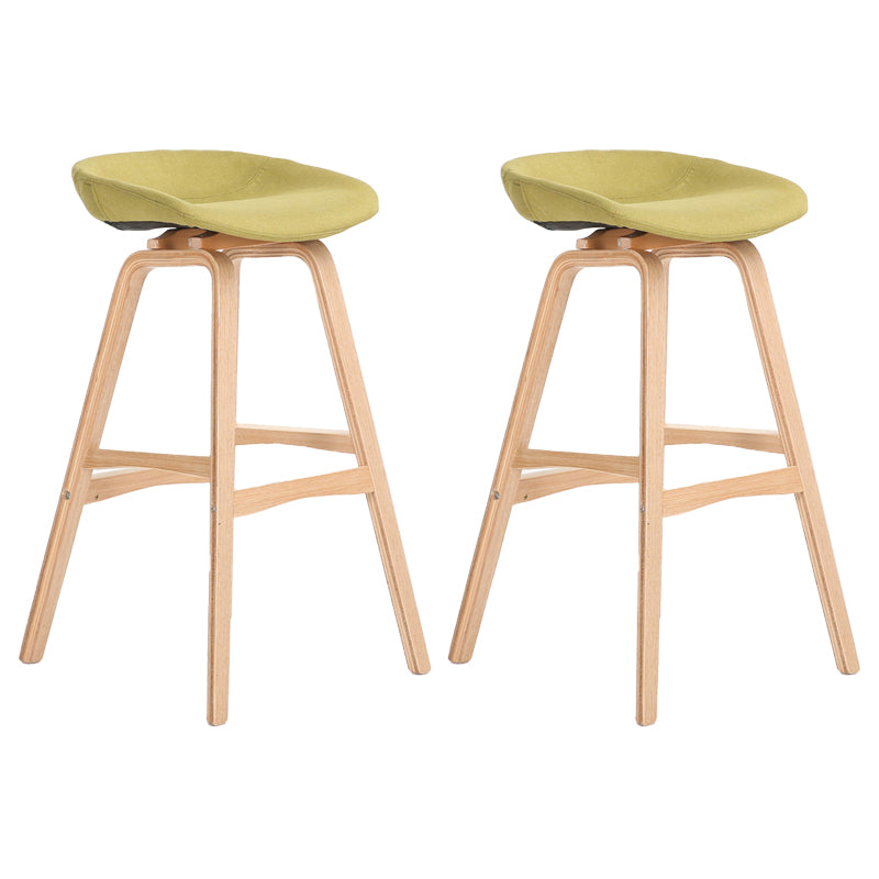 Scandinavian Footrest Milk Tea Shop Stool Matte Finish Plastic Barstool