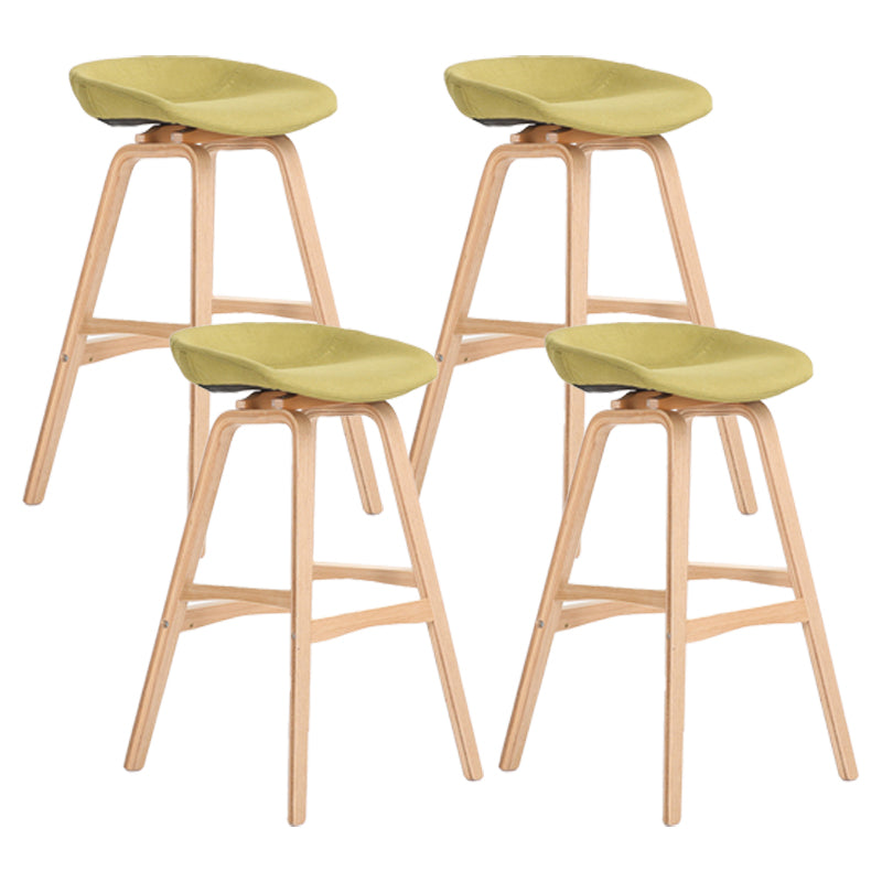 Scandinavian Footrest Milk Tea Shop Stool Matte Finish Plastic Barstool