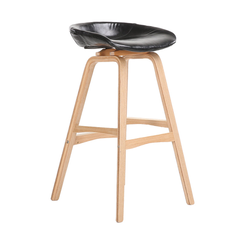 Scandinavian Footrest Milk Tea Shop Stool Matte Finish Plastic Barstool
