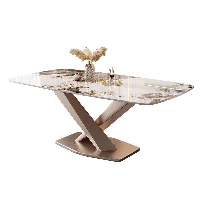 Glam 1/2/5/6/7 Pieces Dining Room Set Sintered Stone Dining Table