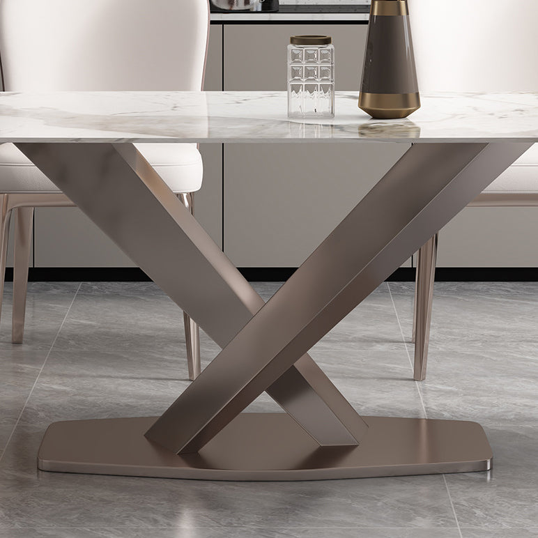 Glam 1/2/5/6/7 Pieces Dining Room Set Sintered Stone Dining Table