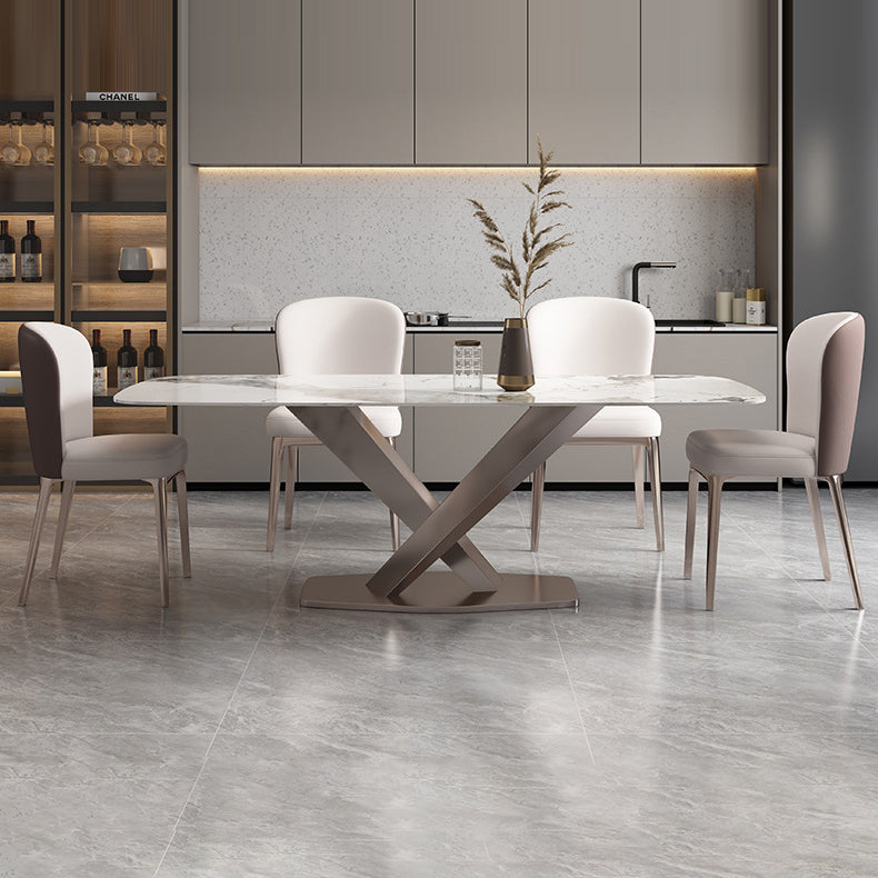 Glam 1/2/5/6/7 Pieces Dining Room Set Sintered Stone Dining Table