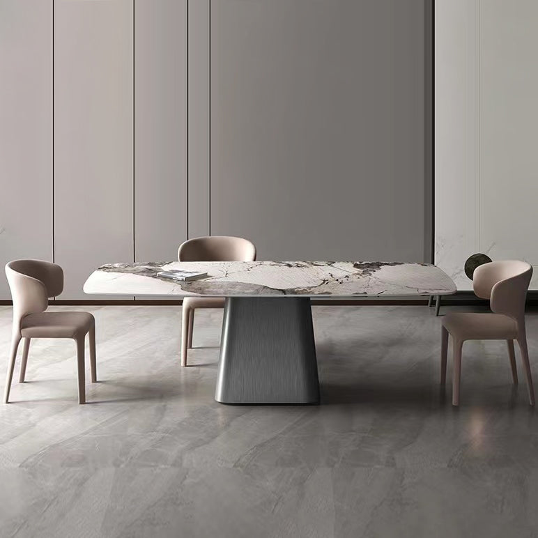 Modern 1/3/4/6/7 Pieces Dinette Set with Sintered Stone Top Rectangle Dining Table Set