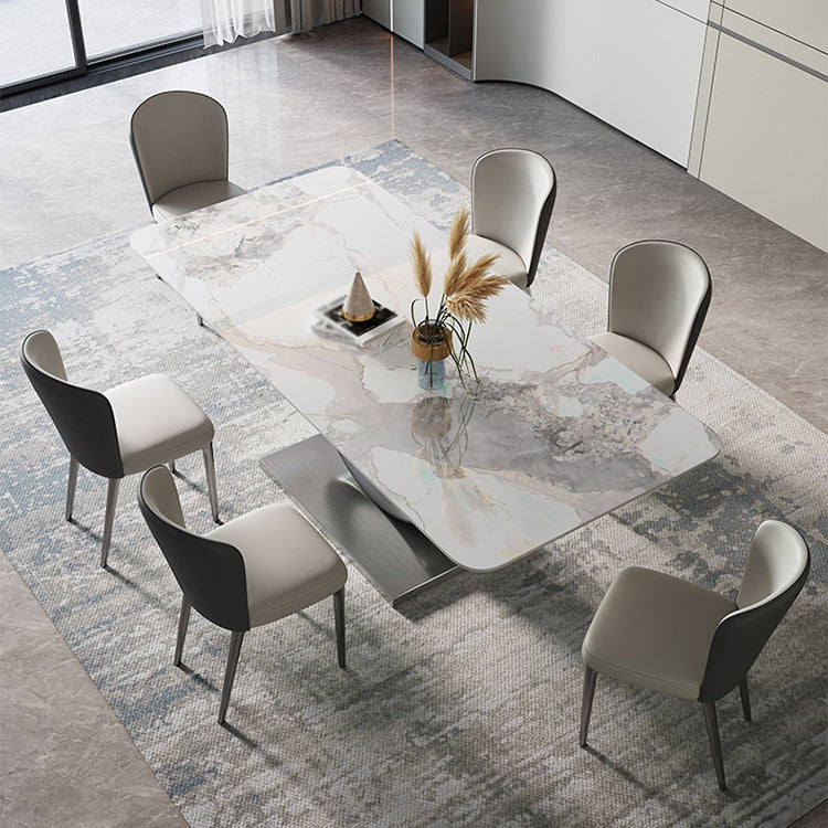 Modern 1/4/5/7/8 Pieces Dining Set Rectangle Dining Table Set for Home Use