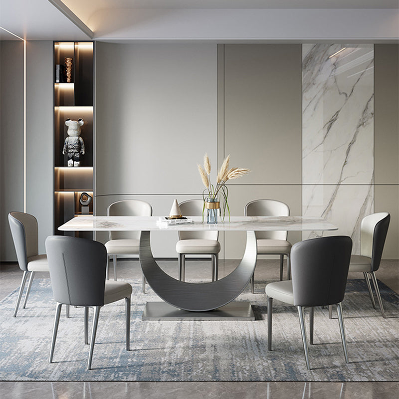 Modern 1/4/5/7/8 Pieces Dining Set Rectangle Dining Table Set for Home Use