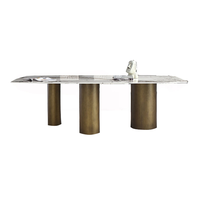 Glam 1/4/5 Pieces Dining Set Oval Sintered Stone Dining Table Set for Dining Areas