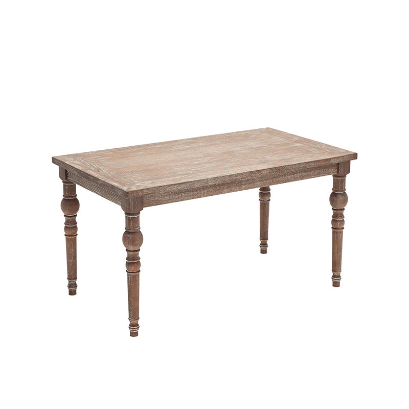 Medieval Modern Dining Table for Restaurant Rectangle Pine Wood Old Table with 4 Legs
