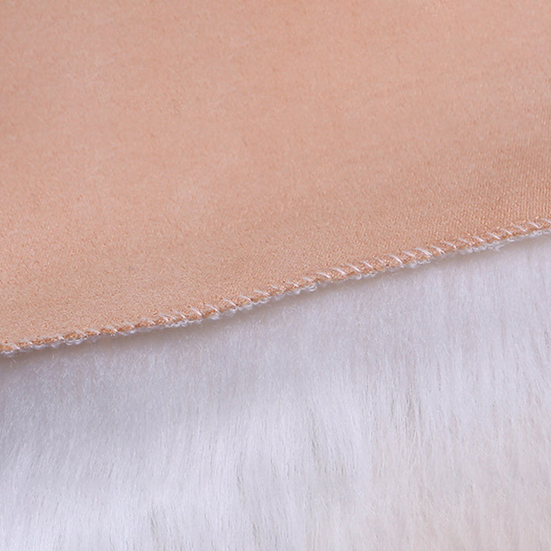 Solid Color Plush Soft Rug Rectangle Easy Care Loom Rug for Bedroom